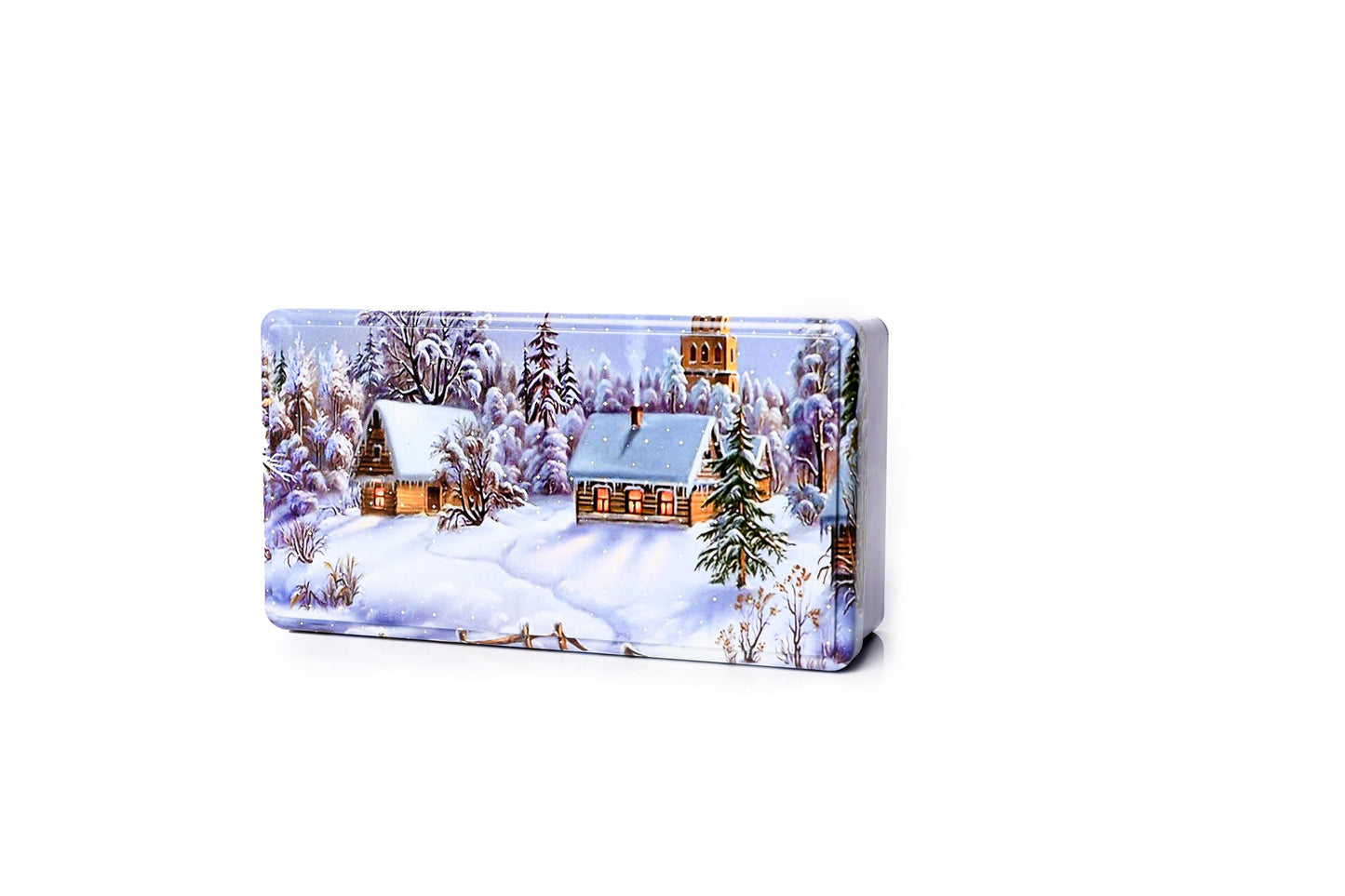 Rectangle Snowy Village Special Tin