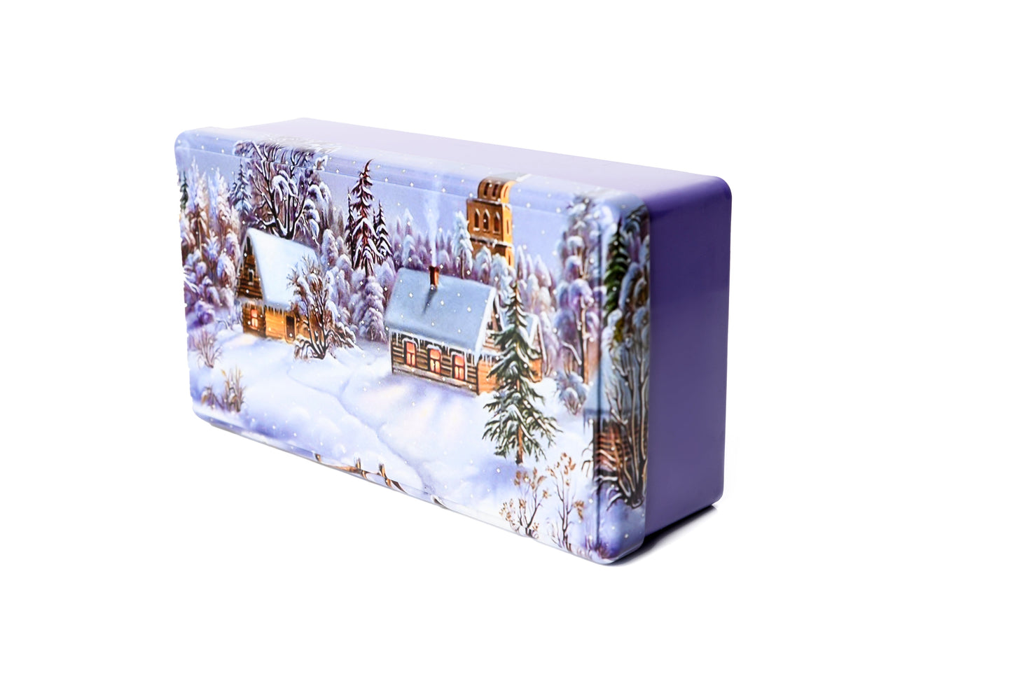 Rectangle Snowy Village Special Tin