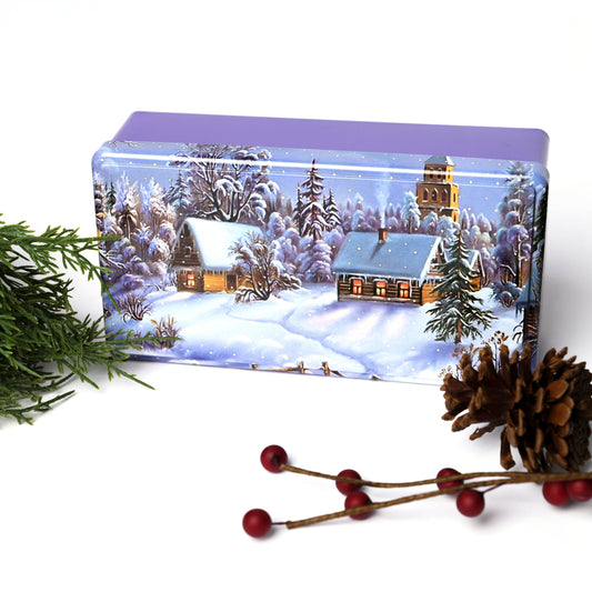 Rectangle Snowy Village Special Tin